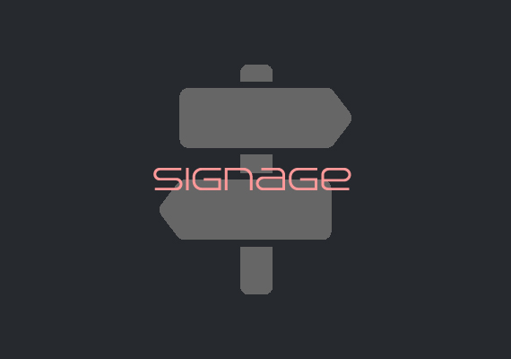 店舗の存在感を高める看板やディスプレイ、照明効果、音響効果。さらに、あなたのスポットへとターゲットを誘導するサインなど、お店の売り上げアップに貢献します。